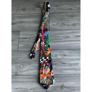 Men’s Vintage 1996 Looney tunes Taz Christmas Theme Tie